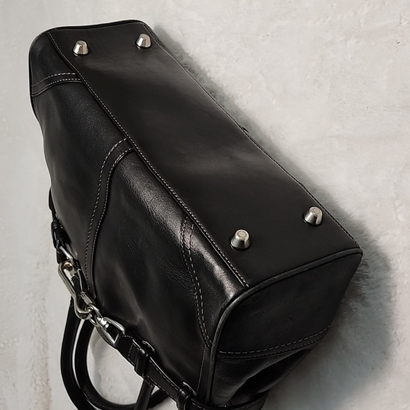 COACH Y2K HAMPTON Smooth LEATHER SHOULDER BAG HANDBAG Style N. F11199 - Picture 12 of 16